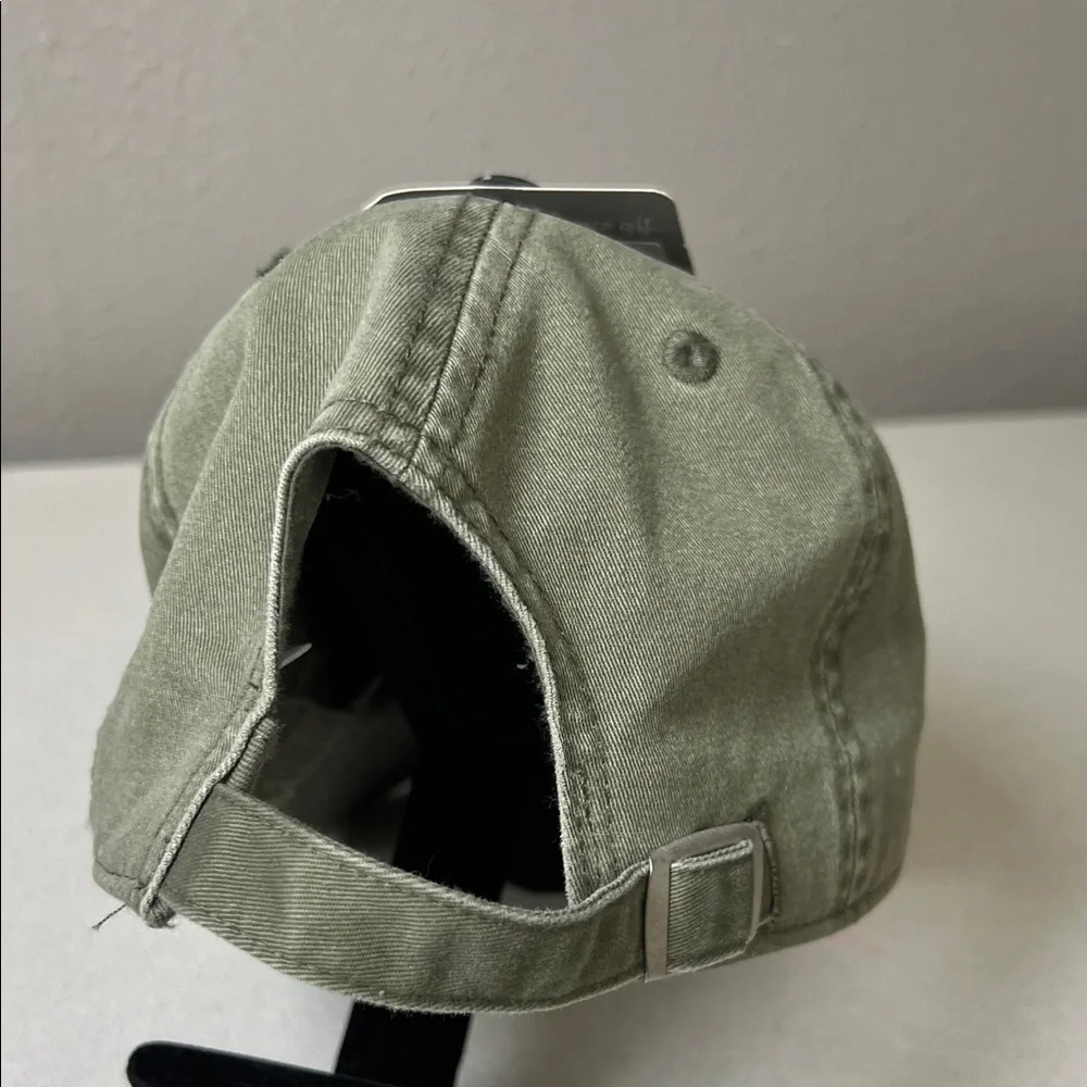 Olive Green Baseball Cap with Fork & Spatula Embroidery